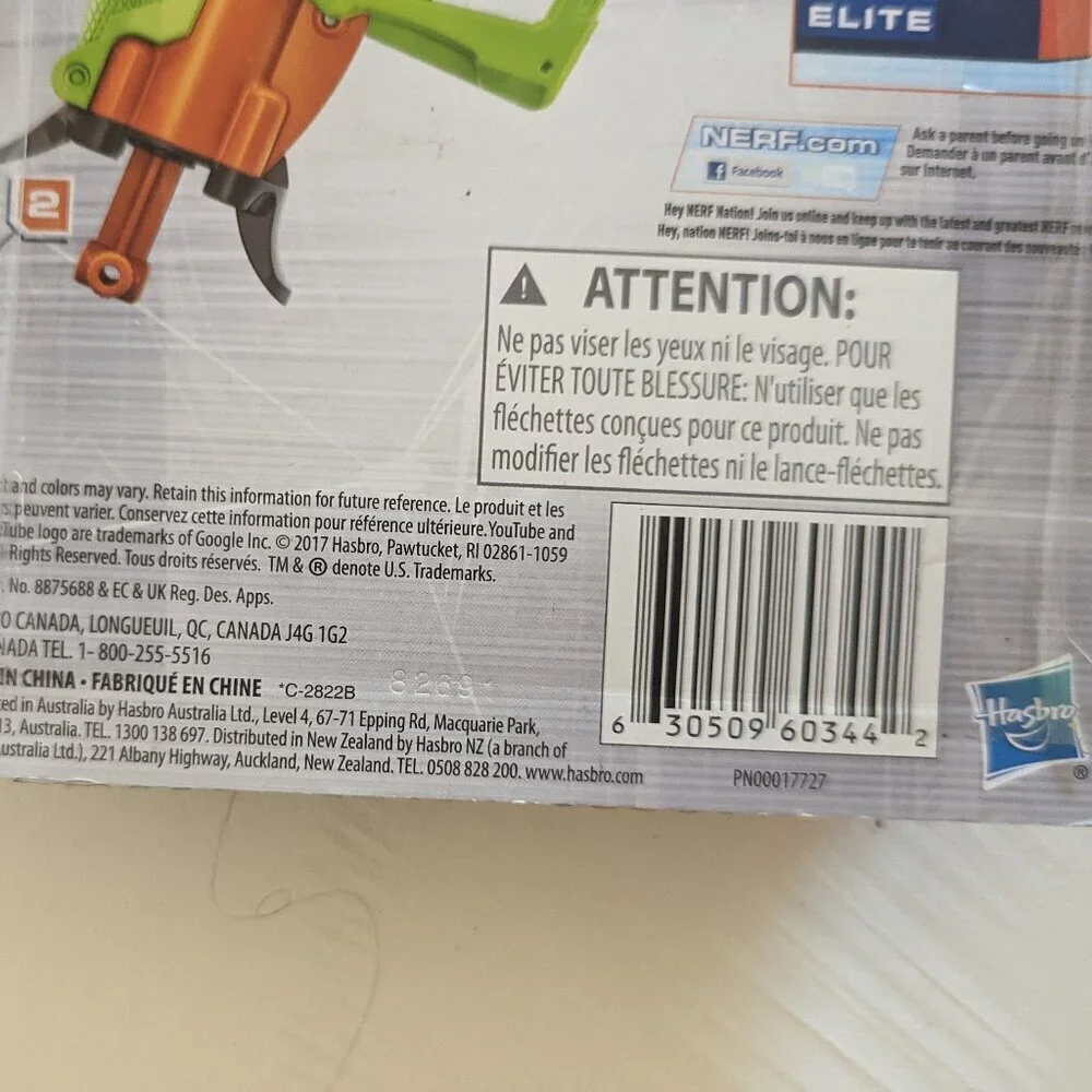 NWT 2 NERF Nanofire Elite N-Strike Blaster Guns Foam Darts Set Age 8+ Hasbro NEW